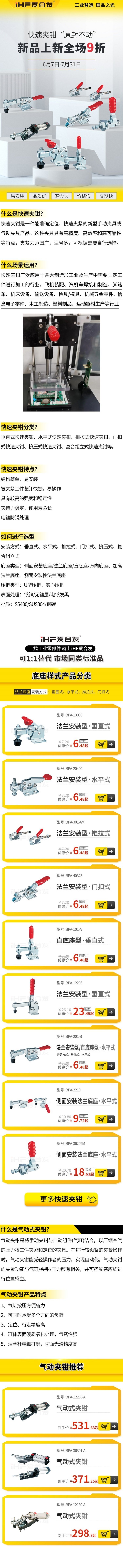 「产品上新」快速夹钳如何快速选型？